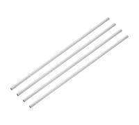 QUARKZMAN 4pcs Tiges de Guidage Linéaire 8x370mm, Tige Rail de Guidage HRC50 en Acier Trempé Chromé, Axe Rail Linéaire Rond pour Imprimantes 3D Machines CNC Metric Bricolage