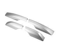 QUARKZMAN 4pcs Voiture Toit Étagère Côté Rails Fin Couvercle pour Toyota RAV4, Argent Ton