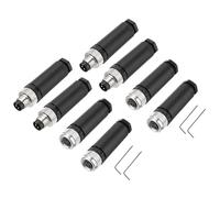 QUARKZMAN 4Set 3 Pin M8 Connecteur Aviation Femelle Mâle Fiche de Câble A Codage 8mm Connecteur de Capteur Circulaire Étanche Ip67 pour Câble