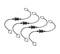 QUARKZMAN 4Sets 1/4 Bouchon Et Bouchon De Poussière pour Tuyau Hydraulique, ISO-A Bouchon De Poussière Mâle & Bouchon Femelle Couvercle pour Raccords Rapides d'air Couvercle, Noir
