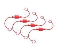 QUARKZMAN 4Sets 3/8 Bouchon Et Bouchon De Poussière De Tuyau Hydraulique Kit, ISO-5675 Bouchon De Poussière Mâle & Bouchon Femelle Couverture Déconnexion Rapide, Rouge