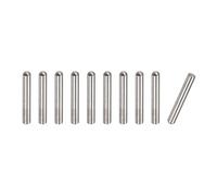 QUARKZMAN 4x16mm Goupilles, 10pcs 304 Acier Inoxydable Tête Ronde Extrémité Plate Chanfreinée Goupille Lit Superposé Chevilles Étagère Support Étagère Fixation Éléments