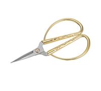 QUARKZMAN 5.1 Pouce Bonsai Ciseaux x 1 Pièce Métal Poignée Sculpture Modèle pour Quotidien Élagage Activités, [Doré Ton]