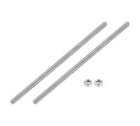 QUARKZMAN 5/16"-18 Tige Filetée Complète, 2 Pcs 304 Acier Inoxydable Long Vis Filetée 8" Longueur Filet à Droite Pour Montage Meubles Assemblage Fixation