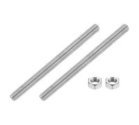 QUARKZMAN 5/16"-18 Tige Filetée Entièrement Filetée, 2 Pcs 304 Acier Inoxydable Long Vis Filetée 4.3" Longueur Filetage À Droite Pour Montage Meuble Assemblage Fixation