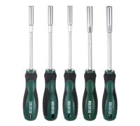 QUARKZMAN 5/5,5/6/7/8Pcs ouille Métrique 5mm Cr-V Embout Non Magnétique Tiges Creuses Tournevis à Douille Hexagonale avec Poignée Antidérapante pour la Réparation Automobile