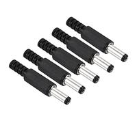 QUARKZMAN 5.5x2.1mm DC Mâle Connecteur x 5PCS DC Barrel Connecteurs Jack sans joindre Adaptateur Remplacement pour Électronique