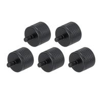 QUARKZMAN 5 Adaptateurs de Pied de Micro 1/4 Femelle vers M5 Mâle en Alliage d'Aluminium pour Support de Trépied de Microphone, Noir