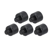 QUARKZMAN 5 Adaptateurs de Pied de Micro 1/4 Femelle vers M8 Mâle en Alliage d'Aluminium pour Support de Trépied de Microphone, Noir