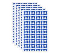 QUARKZMAN 5 Feuilles/800Pcs Strass Autocollant, 6mm Strass en Acrylique Auto-Adhésifs Diamant Visage Rond, Gemme Autocollant Diamant pour DIY Visage Maquillage Décoration Nail, Bleu Foncé