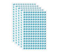 QUARKZMAN 5 Feuilles/800Pcs Strass Autocollant, 6mm Strass en Acrylique Auto-Adhésifs Diamant Visage Rond, Gemme Autocollant Diamant pour DIY Visage Maquillage Décoration Nail, Bleu