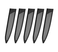 QUARKZMAN 5 Housses de Protection pour Lames de Couteau pour Couteau de Directeur de 9,5" Protecteur Universel de Lame pour Cuisine, Noir