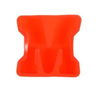 QUARKZMAN 5 inch Grand Moule 3D en Lettre Alphabet M pour Résine, Moule en Silicone de Lettre M Majuscule pour Art Époxy Résine DIY ornementationation Artisanat, Rouge