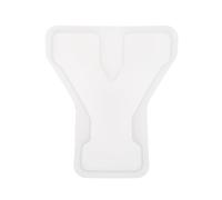 QUARKZMAN 5 inch Large 3D Alphabet Letter Mould pour Resin, Y Capital Silicone Letter Y Mould pour Epoxy Resin Art DIY Crafts Decoration, White