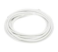 QUARKZMAN 5 Mètre/16,4ft 11AWG Fil Électronique, Câble Flexible en Mica, Câble Électrique Tressé Isolé à Haute Température de 500 Degrés Celsius, Résistant à la Chaleur, pour Lampe, Blanc