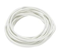 QUARKZMAN 5 Mètre/16,4ft 13AWG Câble Tressé en Silicone Flexible Haute Température -60 à 300 Degrés Celsius Câble Électrique Résistant Isolé pour l'Industrie, Blanc