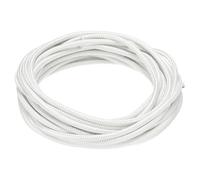 QUARKZMAN 5 Mètre/16,4ft 13AWG Fil Électronique, Câble Flexible en Mica, Câble Électrique Tressé Isolé à Haute Température de 500 Degrés Celsius, Résistant à la Chaleur, pour Lampe, Blanc