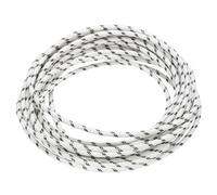 QUARKZMAN 5 Mètre/16,4ft 14AWG Câble Tressé en Silicone Flexible Haute Température -60 à 300 Degrés Celsius Câble Électrique Résistant Isolé pour l'Industrie, Noir Blanc