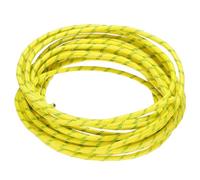 QUARKZMAN 5 Mètre/16,4ft 14AWG Câble Tressé en Silicone Flexible Haute Température -60 à 300 Degrés Celsius Câble Électrique Résistant Isolé pour l'Industrie, Vert Jaunâtre
