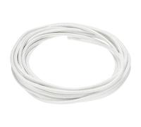 QUARKZMAN 5 Mètre/16,4ft 14AWG Fil Électronique, Câble Flexible en Mica, Câble Électrique Tressé Isolé à Haute Température de 500 Degrés Celsius, Résistant à la Chaleur, pour Lampe, Blanc