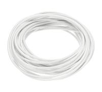 QUARKZMAN 5 Mètre/16,4ft 18AWG Câble Tressé en Silicone Flexible Haute Température -60 à 300 Degrés Celsius Câble Électrique Résistant Isolé pour l'Industrie, Blanc