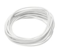 QUARKZMAN 5 Mètre/16,4ft 20AWG Câble Tressé en Silicone Flexible Haute Température -60 à 300 Degrés Celsius Câble Électrique Résistant Isolé pour l'Industrie, Blanc