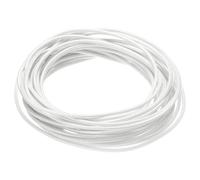 QUARKZMAN 5 Mètre/16,4ft 22AWG Câble Tressé en Silicone Flexible Blanc | Haute Température -60 à 300 Degrés Celsius Câble Électrique Résistant Isolé pour l'Industrie