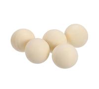 QUARKZMAN 5 Pack Boules En Bois, 40mm Boules En Bois Non Finies, Petites Perles Rondes En Bois Massif Sphères En Bouleau Naturel Pour DIY Artisanat, Ornements De Noël, Fabrication De gemmes