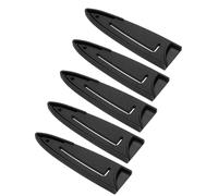 QUARKZMAN 5 Pack PP Couvre-Couteau de Sécurité Manches, Protection de Bord de Lame, Gaine de Lame Universelle pour Couteau de 3,5 ", Noir