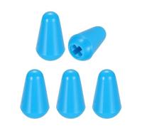QUARKZMAN 5 Pack Switch Tip Knob Pour Electric Guitar, 3.7mm Cross Opening 5-Way 3-Way Toggle Switch Cap, Pickup Selector Replacement Parts Pour SQ Style Electric Guitar, Light Blue