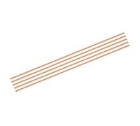 QUARKZMAN 5 Pack Tige Ronde En Cuivre naturel 5mm/0.2 Pouce Diamètre 305mm/12 Pouces Longueur Tige En Cuivre Massif Barre Pour Tour Pour DIY Artisanat Métallique Loisirs Travail Du Métal