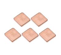QUARKZMAN 5 Pcs 15 x 15 x 2mm Kit Thermique en Cuivre pour froid de PC, Ordinateur Portable, IC Chips, Heatsink, Shim