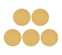 QUARKZMAN 5 Pcs 230mm 9 Pouce Disque de Ponçage 100 Grit Papier Abrasif crochet pour Ponceuse Orbitale Aléatoire pour Travail du Bois Automobile Métal, Or