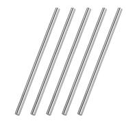 QUARKZMAN 5 Pcs 304 Acier Inox Acier Rond Tige 5/32" Diamètre 6" Longueur Solide Tige Arbre Tour Barre Stock pour Bricolage Modèle Industrie Métal Travail Fabrication