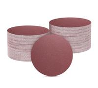 QUARKZMAN 5 Pcs 50mm 2 Pouce Disque de Ponçage 180 Grit Papier Abrasif à Crochets et Boucles pour Travail du Bois Automobile Métal