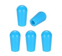 QUARKZMAN 5 Pcs Bouton De Commute Pour Guitare Electrique, Filetage 8/32" Capuchon De Commute 5-Way 3-Way, Pieces De Remplacement Durables Pour Guitare Electrique Import Style, Bleu Clair