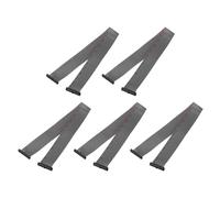 QUARKZMAN 5 Pcs Câble Ruban Plat IDC, Pas 1.27mm Largeur 21mm Longueur 30cm 34 Broches Connecteur Plat FC à FC Fil Jumper pour PC, Écrans LED