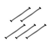 QUARKZMAN 5 Pcs Câble Ruban Plat IDC, Pas 1.27mm Largeur 6mm Longueur 10cm 10 Broches Connecteur Plat FC à FC Fil de Jumelage pour PC, Écrans LED