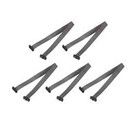 QUARKZMAN 5 Pcs Câble Ruban Plat IDC, Pas 1.27mm Largeur 9mm Longueur 20cm 14 Broches Connecteur Ruban Plat FC à FC Fil Jumper pour PC, Écrans LED