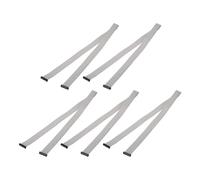 QUARKZMAN 5 Pcs Connecteur IDC Câble Plat Ruban, 26 Broches Pas 2mm Longueur 1m FC Vers FC Double Connecteur Femelle Câble Plat Ruban Fil Pour Électronique Industrielle, Gris