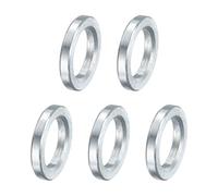 QUARKZMAN 5 Pcs Entretoise En Acier Galvanisé 1/2" Alésage x 3/4" OD x 1/8" Longueur, Bague D'Écartement Non Filetée Finition Lisse, Entretoise Ronde En Métal Pour M12 Vis Boulons