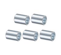 QUARKZMAN 5 Pcs Entretoise En Acier Galvanisé 1/2" Alésage x 3/4" OD x 1" Longueur, Bague D'entretoise Non Filetée Finition Lisse, Entretoise Ronde En Métal Pour M12 Vis Boulons