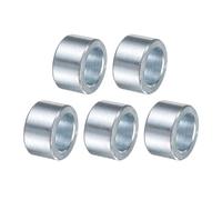 QUARKZMAN 5 Pcs Entretoise En Acier Galvanisé 1/2" Alésage x 3/4" OD x 7/16" Longueur, Bague D'entretoise Non Filetée Finition Lisse, Entretoise Ronde En Métal Pour Vis M12 Et Boulons