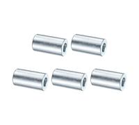 QUARKZMAN 5 Pcs Entretoise En Acier Galvanisé 3/8" Alésage x 3/4" OD x 1-3/8" Longueur, Bague D'entretoise Non Filetée Finition Lisse, Entretoise Ronde En Métal Pour M12 Vis Boulons