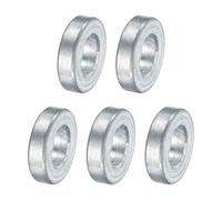QUARKZMAN 5 Pcs Entretoise En Acier Galvanisé Alésage 3/8" x OD 3/4" x Longueur 1/4", Entretoise Lisse Sans Filetage Finition Unie, Entretoise Ronde En Métal Pour Vis Et Boulons M12