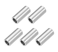 QUARKZMAN 5 Pcs Entretoises en Acier Inoxydable, 8mm ID x 12mm OD x 30mm L Acier Inoxydable 304 Entretoise de Vis à Douille Ronde Non Filetée Rondelle pour 5/16" ou M8 Vis Boulons Écrous