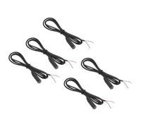 QUARKZMAN 5 Pcs Jack Femelle 3.5mm Vers Fil Dnud Extrmit Ouverte Remplacement 28AWG TRS 2 Pôles Stro 1/8" Mono Câble Audio
