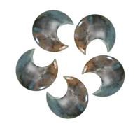 QUARKZMAN 5 Pcs Pierre De Lune Cristal, 1.2 Pouce Longueur Pierre De Sang Naturelle En Vrac, Pierres De Poche Sculptées Pour Méditation Équilibrage Pendaison Ornementation