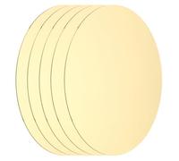 QUARKZMAN 5 Pcs Plaque Ronde En Laiton, 90mm(3.54") Dia Feuilles De Cuivre Naturel, 0.5mm Feuille De Métal En Laiton H62 Pour Artisanat, DIY, Réparations Électriques, Estampage Métallique