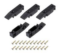 QUARKZMAN 5 pcs Plastique Rapide Raccord Meubles Panneau, Pousse Agrafes Coin Boucle avec Vis pour Armoire Roman Colonne Connexion